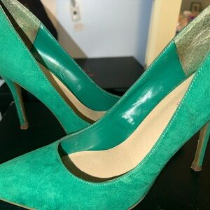 JustFab Vibrant Green Heels